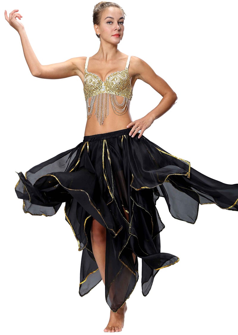Seawhisper Belly Dancing Dance Dancer Skirt Pirate Costume Steampunk Women Gothic Renaissance Masquerade - Image 3
